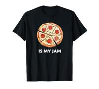 Pizza is My Jam Texte Fast Food Foodie Graphique T-Shirt Graphique avec Valeur
