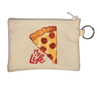 Pizza is My Life Porte-monnaie Beige