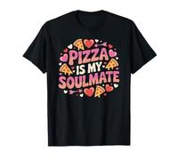 Pizza is My Soulmate Funny Foodie, Amateur de Pizzas pour Hommes et Femmes T-Shirt