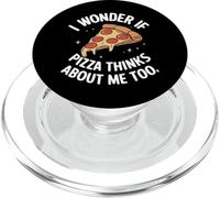 Pizza Je me Demande si Pizza Pense Aussi à Moi PopSockets PopGrip pour MagSafe