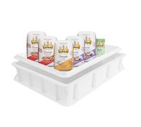 Pizza Lover Medio Kit de démarrage pour pâte à pizza Caputo Semola, farine à pizza et Nuvola, levure sèche et boîte à boules à pizza 30 x 40 x 7,5 cm, couvercle et livre de recettes numérique