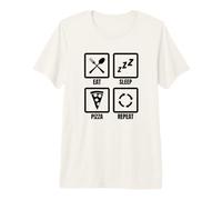 Pizza Lover Schedule Pizza Eater Pizzeria T-Shirt Haut de Gamme