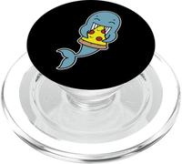 Pizza ludique Mangeant des Dauphins PopSockets PopGrip pour MagSafe