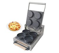 Pizza Maker 3000W Crêpière Pizza Maker 4 Mini Pizza Machine Multifonctionnel Pizza Pancake Machine Antiadhésif