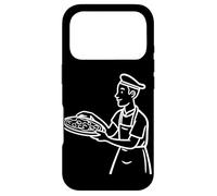 Pizza Maker Dessin à Une Ligne Coque pour iPhone 17 Pro