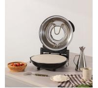 Four à pizza électrique - Pierre réfractaire - Fenêtre double vitrage - 3 modes de cuisson - Thermostat réglable