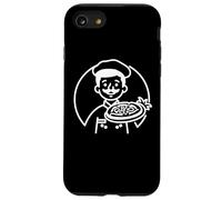 Pizza Maker Line Art Italian Restaurant pour garçons Coque pour iPhone SE (2020) / 7 / 8