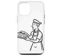 Pizza Maker Sketch Pizzaiolo pour garçons Coque pour iPhone 12/12 Pro