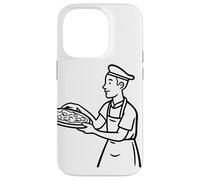 Pizza Maker Sketch Pizzaiolo pour garçons Coque pour iPhone 14 Pro