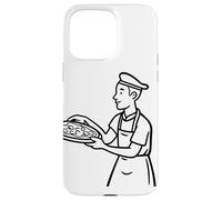 Pizza Maker Sketch Pizzaiolo pour garçons Coque pour iPhone 15 Pro Max
