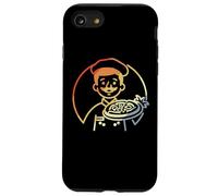Pizza Maker Sketch Vintage pour garçons Coque pour iPhone SE (2020) / 7 / 8