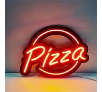 Pizza Neon Sign Led Modélisation Lumière Lettres Lumineuses Enseigne Panneau Acrylique Néon Lumière Décorative, 45X32cm