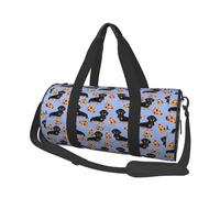 Pizza Nourriture Teckel Chien Mignon, Sac de Voyage de Grande capacité, Sac à Main Rond, Sac de Voyage de Sport, fourre-Tout, Sac de Fitness