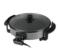 Pizza Pain antiadhésif 40 x 9 cm, 1500 W, idéal pour cuisiner des pizzas croustillantes et délicieuses à la maison.