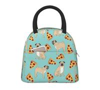 Pizza Party Sac à déjeuner isotherme portable étanche réutilisable pour le travail, l'école, le pique-nique, garçons et filles