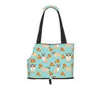 Pizza Party. Sac de transport imprimé pour chiots et chiens de petite taille