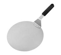 Pizza Peel - 35 cm Stainless Steel Pizza Slider, Round Dough Scraper Tool, Lightweight Durable Pie Server, Ergonomic Handle Design | Kitchen Restaurant Apartment Outdoor Home Cooking Serving Easy Use