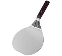 Pizza Peel Stainless Steel Pizza Peel Pizza Spatula for Homemade Baking Metal Pizza Paddle Heat-Resistant Wooden Grip Pizza Shovel for Pizza Paddle