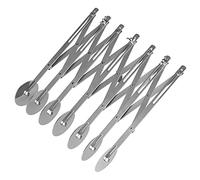 pizza, perforateur à rouleau de pâte en acier inoxydable, diviseur de rouleau de pâte à plusieurs roues, outils de cuisson de pâtisserie avec mécanisme de verrouillage pour la (Couteau à sept roues)
