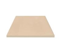 Pizza Pierre, absorbe l'humidité, 26,5x25,5x0,8 cm, pierre de corderite rectangulaire, plateau de pâtisserie rectangulaire, non bâton, idéal pour le BBQ du four à usage de restaurants de à four