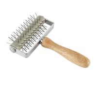 Pizza Roller Docker Avec Poignée,21x8x5cm Pâte À Pizza Docker En Acier Inoxydable,Rouleau Docker avec Pointes,Pâte Former des Cloques,robustes et,pour gâteau, pain, pâtisserie