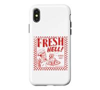 Pizza Satan Fresh Hell Satan Occult Satanic Lucifer Coque pour iPhone X/XS