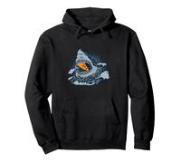 Pizza Shark Funny Foodie Ocean Predator Snack Humour Slice Sweat à Capuche
