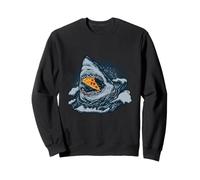 Pizza Shark Funny Foodie Ocean Predator Snack Humour Slice Sweatshirt