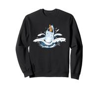 Pizza Shark Funny Foodie Ocean Predator Snack Humour Slice Sweatshirt