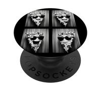 Pizza Slice in Sunglasses Funny Photobooth Food Pizza Selfie PopSockets PopGrip Adhésif
