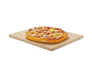Pizza Stone - 305×305×10mm Rectangular Baking Board, Heat Resistant Design | Non Stick Baking Tray For Oven, BBQ, Grill, Bread, Pizza, Cooking, Kitchen, Camping, Restaurant Use