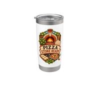 Pizza Stone Ready Four Terrasse Gobelet isotherme en acier inoxydable double paroi