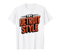 Pizza Style Detroit Carree Evangeliste De du Michigan T-Shirt