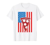 Pizza USA Drapeau Pizza Enthusiast Italian Food T-Shirt