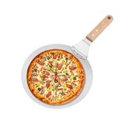 pizzaBaking Peel - Aluminum Sliding Peel with Wood Handle, Metal pizzaTurner for Kitchen Bbq Outdoor Serving Cooking Home Restaurant | Wood Fired Oven pizzaLaunch, Outdoor pizzaOven, Home Bakery