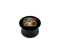 Pizzaiolo Leggendario Italia Pizza Chef Italien Vintage PopSockets PopGrip Adhésif