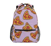 Pizzas En Forme De Cœur Cartable Scolaire Loisir Cartables Scolaires Confort Sacs A Dos Pour Travail Randonnée Voyage 29X40Cm