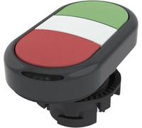Pizzato Elettrica E21PDRL10423 E21PDRL10423 Bouton-poussoir à double touche actionneur plat vert, rouge 1 pc(s)