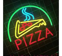 Pizzeria néon LED signe commercial néon fenêtre décoration USB alimentation à long terme utilisation de la lumière couleur réglable