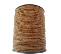 PIZZITALIANI Cordon Couture 2mm x 100MT Marron Noisette - Cordon Torsadé en Polypropylène, Fabriqué en Italie, Cordelière Tressée pour Bijoux, Bricolage, Loisirs Créatifs, Ficelle, Cordelette