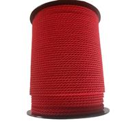 PIZZITALIANI Cordon Couture 2mm x 100MT Rouge - Cordon Torsadé en Polypropylène, Fabriqué en Italie, Cordelière Tressée pour Bijoux, Bricolage, Loisirs Créatifs, Ficelle, Cordelette