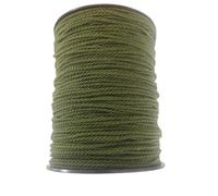 PIZZITALIANI Cordon Couture 2mm x 100MT Vert Olive - Cordon Torsadé en Polypropylène, Fabriqué en Italie, Cordelière Tressée pour Bijoux, Bricolage, Loisirs Créatifs, Ficelle, Cordelette