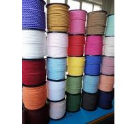 PIZZITALIANI Cordon Couture 6mm x 25MT Beige - Cordon Torsadé en Polypropylène, Fabriqué en Italie, Cordelière Tressée pour Décoration, Bricolage, Loisirs Créatifs, Artisanat, Déco