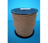 PIZZITALIANI Cordon Couture 6mm x 25MT Marron Noisette - Cordon Torsadé en Polypropylène, Fabriqué en Italie, Cordelière Tressée pour Décoration, Bricolage, Loisirs Créatifs, Artisanat, Déco