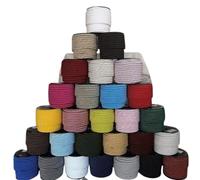 PIZZITALIANI Cordon Couture 8mm x 20MT Gris Perle - Cordon Torsadé en Polypropylène, Fabriqué en Italie, Cordelière Tressée pour Décoration, Bricolage, Loisirs Créatifs, Artisanat, Déco