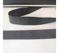 PIZZITALIANI Ruban Elastique Couture Noir 25mm X 5m - Band Elastique Plat Souple et Résistant, Idéal pour Vêtements et Masques, Bricolage, Accessoires, Fabriqué en Italie