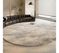 PIZZZENO Tapis de Salon Rond, Moelleux et Doux, léger et Luxueux, pour la Chambre ou Le séjour. Tapis épais et Moelleux, Format C, 300 x 300 cm.