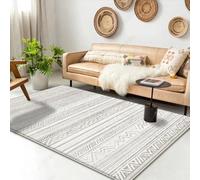 PIZZZENO Tapis géométrique décoratif pour Salon, Chambre, vestiaire (1,9 x 2,9 pi (60 x 90 cm)/ML008-pelt-free-8)