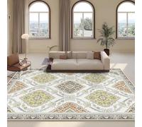 PIZZZENO Tapis Persan rétro pour Salon, décoration de canapé, Grand Format, Lavable, pour la Maison et la Chambre (200 x 400 cm / 78,7 x 157 Pouces/sans Peluches - 7)