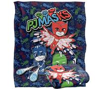 PJ Masks - Couverture Soyeuse au Toucher pour Enfants Power Up Group, 152 x 127 cm